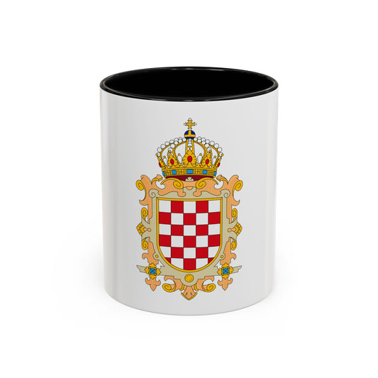 Coat of Arms of Kingdom of Croatia - Accent Coffee Mug