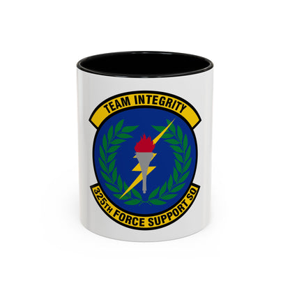 325 Force Support Squadron AETC (U.S. Air Force) Accent Coffee Mug