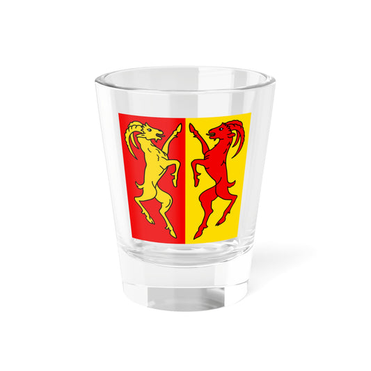 Anniviers famille - Fahne (Switzerland) Shot Glass 1.5oz
