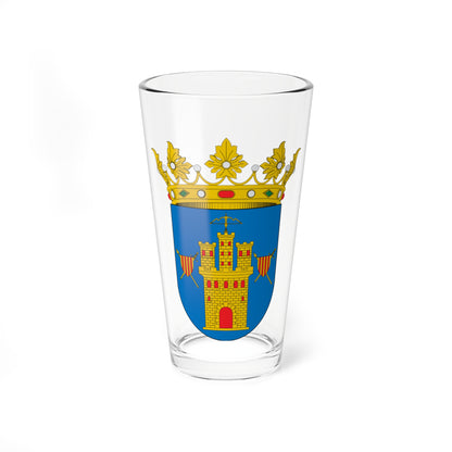 Escudo de Castejón de las Armas (Spain) (Coat of Arms) Pint Glass 16oz