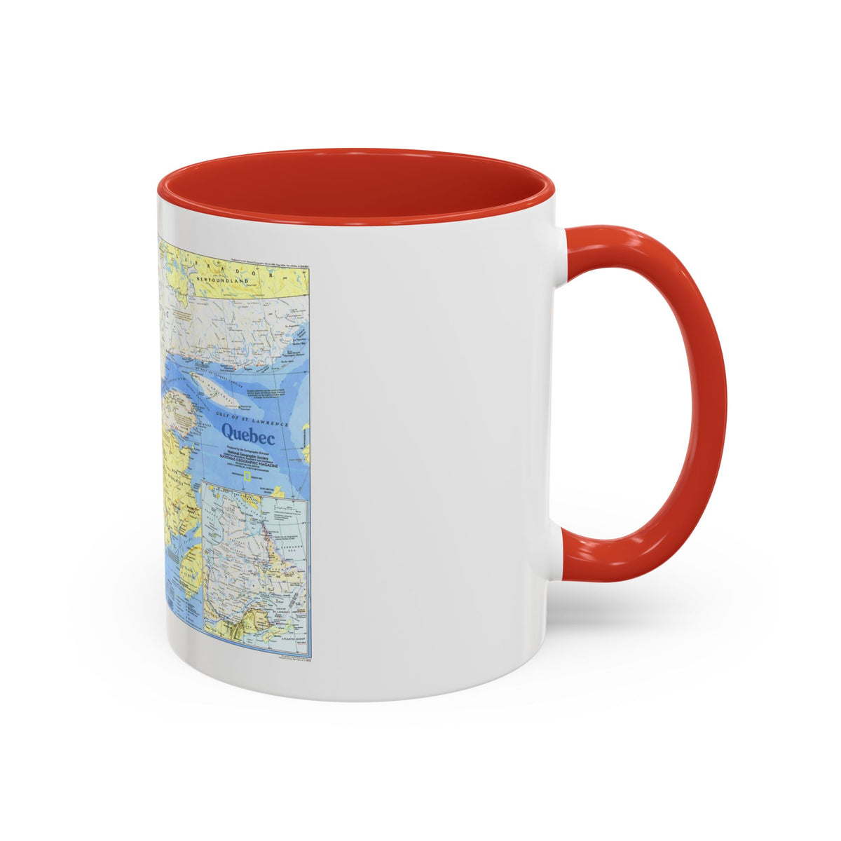 Canada - Quebec 1 (1991) (Map) Accent Coffee Mug