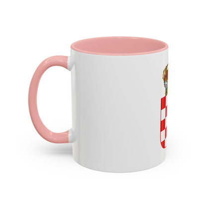 Coat of Arms of the Banate of Croatia - Accent Coffee Mug