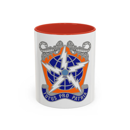 505 Signal Brigade 3 (U.S. Army) Accent Coffee Mug