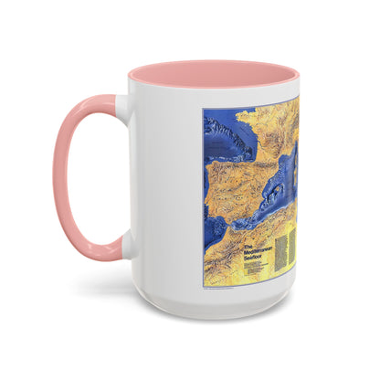 Mediterranean Seafloor (1982) (Map) Accent Coffee Mug