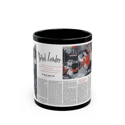 Band Leader, Cosmopolitan, January 1944 - Black Coffee Mug-11oz-Go Mug Yourself