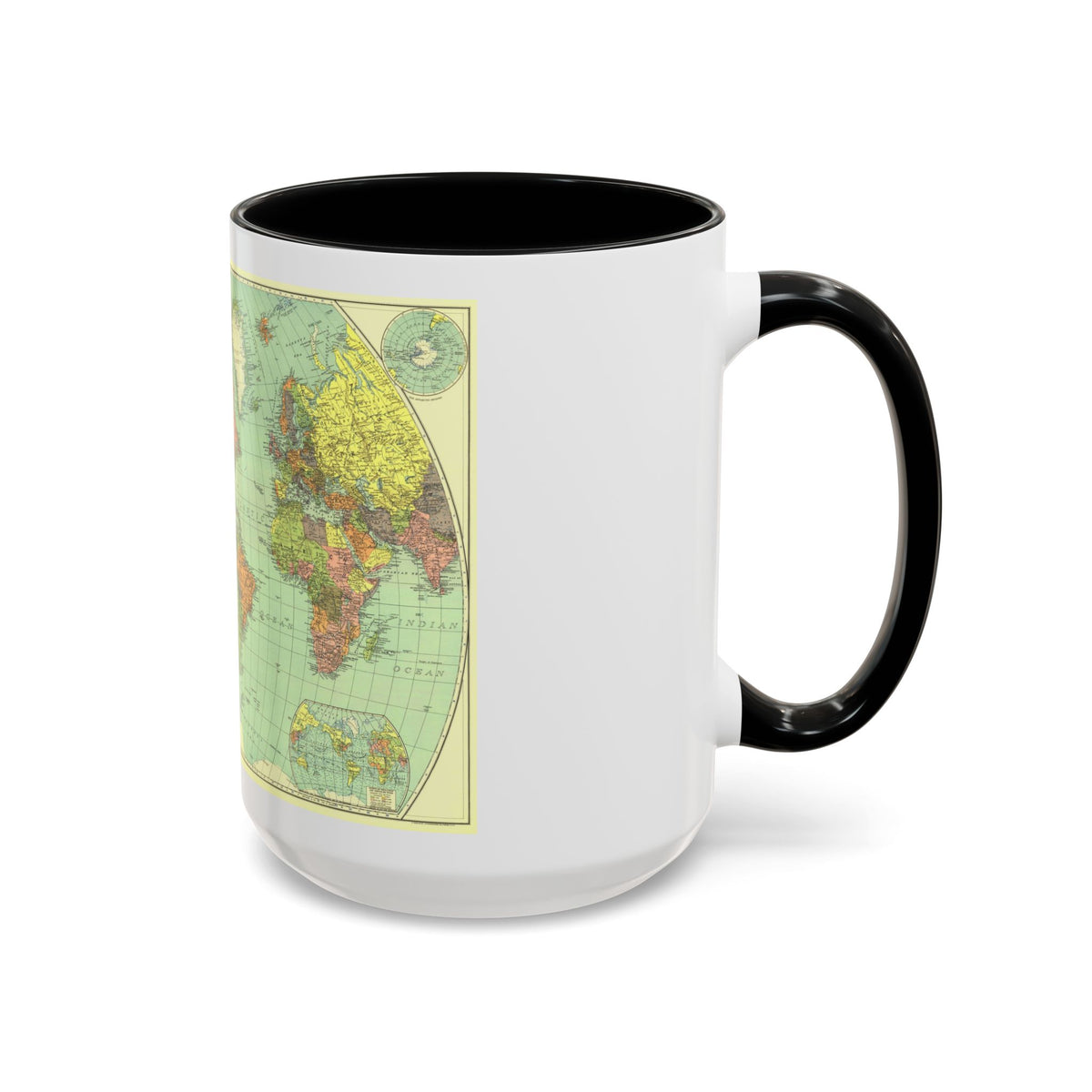 World Map (1932) (Map) Accent Coffee Mug