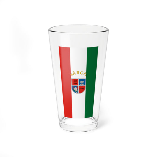 Flag of Sarok (Hungary) Pint Glass 16oz