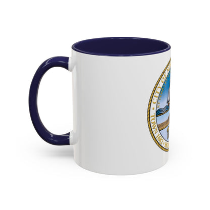 Seal of Norfolk Virginia - Accent Coffee Mug