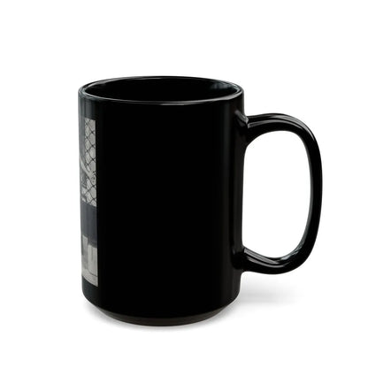 Lisa Gastoni #12 - Nude (Vintage Female Icon) Black Coffee Mug-Go Mug Yourself