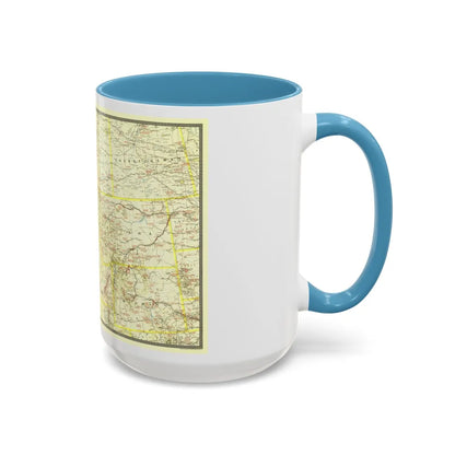 USA - Northwestern (1941) (Map) Accent Coffee Mug-Go Mug Yourself