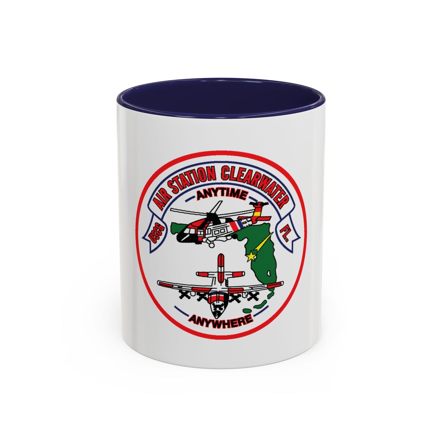 USCG Air Station Clearwater FL (U.S. Coast Guard) Accent Coffee Mug