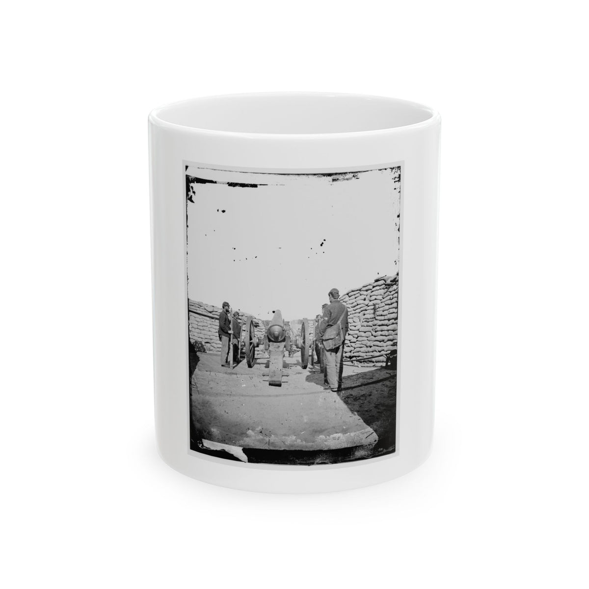 A Parrott Gun (Trained On Sumter ) (U.S. Civil War) White Coffee Mug