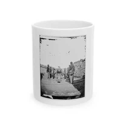 A Parrott Gun (Trained On Sumter ) (U.S. Civil War) White Coffee Mug