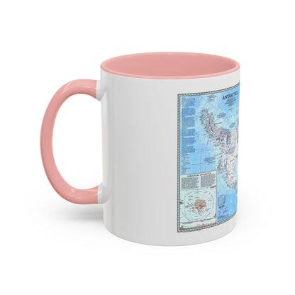 Antarctica (1987) (Map) Accent Coffee Mug