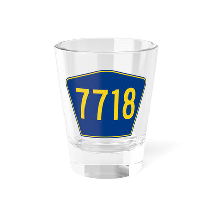 PR secondary 7718 (Puerto Rico) (Road Sign) Shot Glass 1.5oz