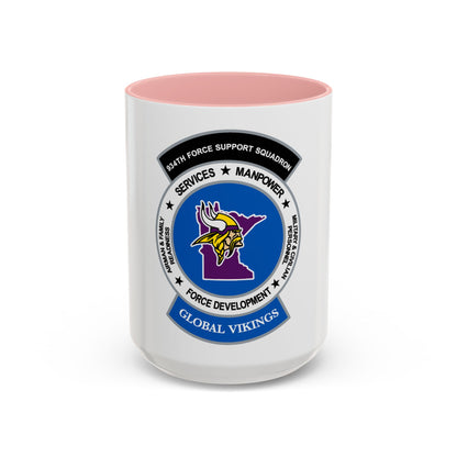 934th Force Support Sq. GLOBAL VIKINGS (U.S. Air Force) Accent Coffee Mug