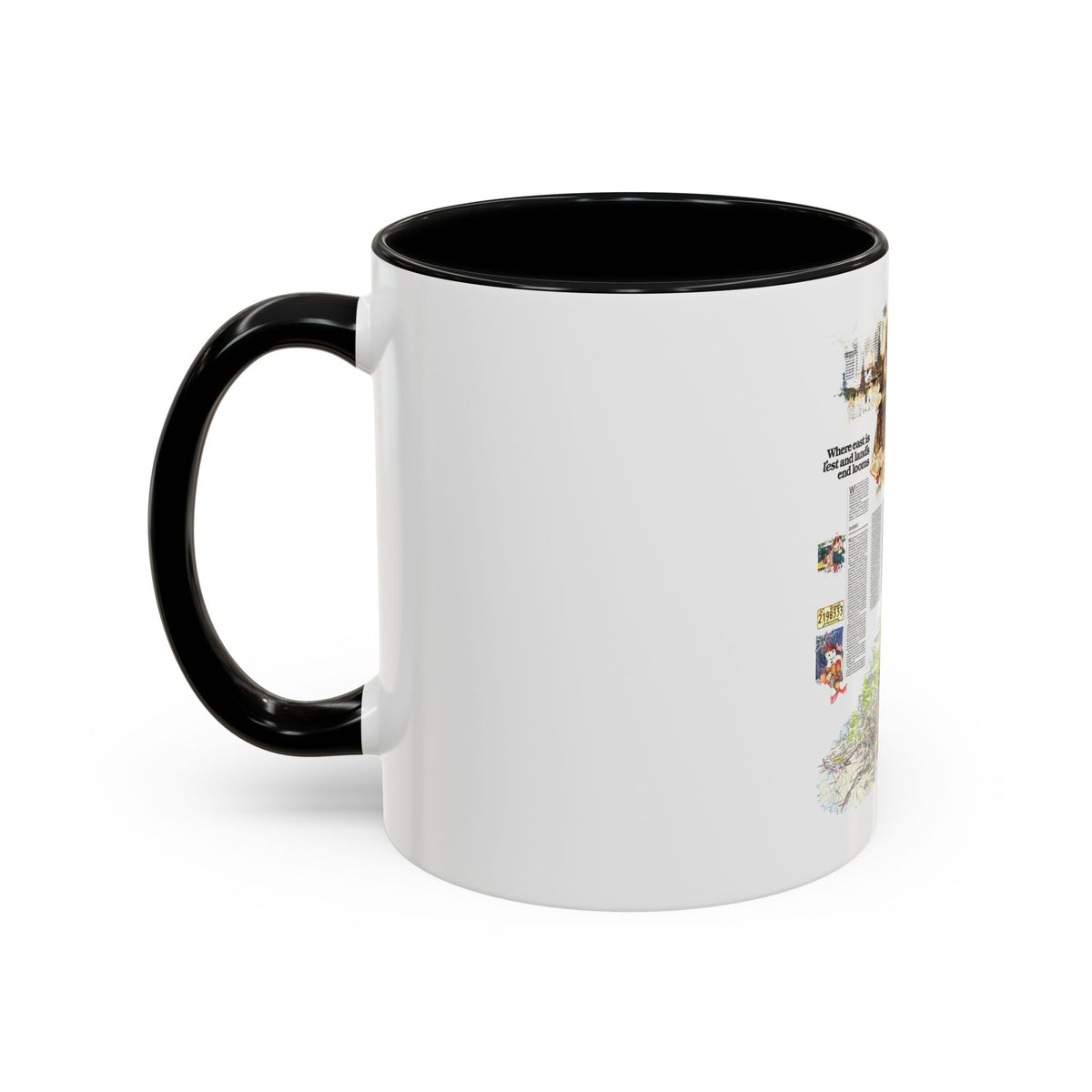 Canada - Quebec-Newfoundland (1980) (Map) Accent Coffee Mug