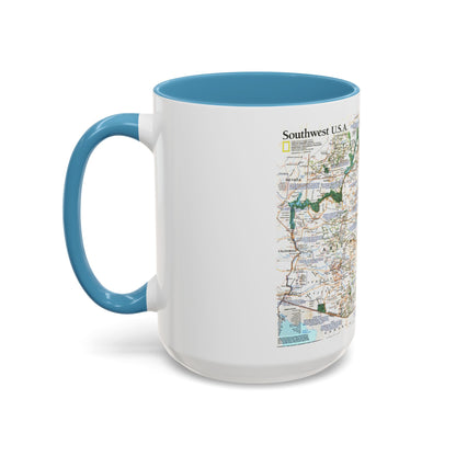 USA - Southwest (1992) (Map) Accent Coffee Mug