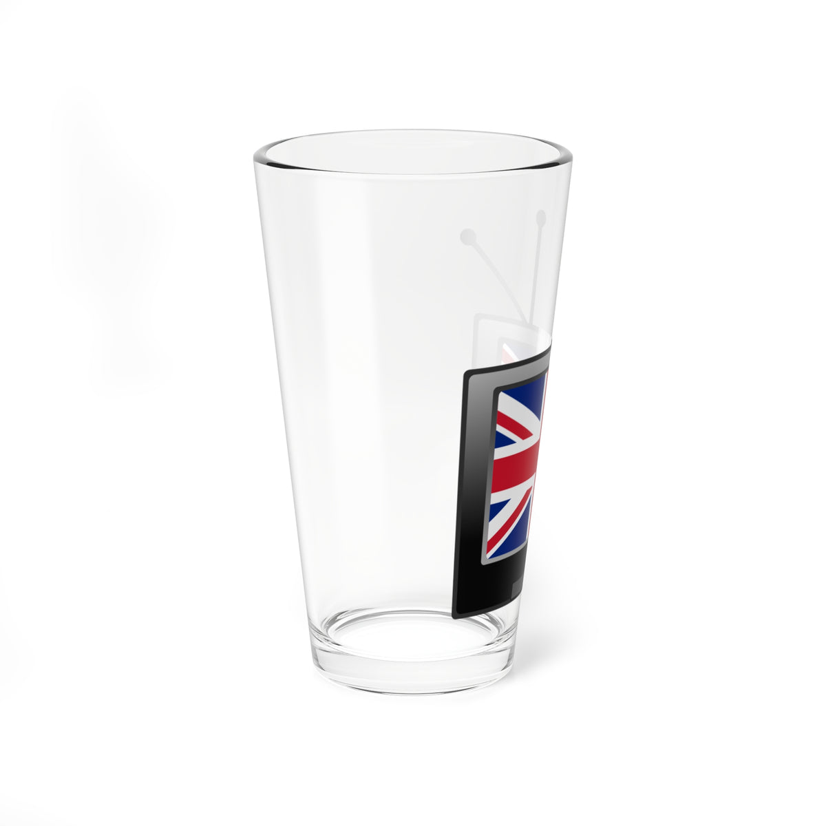 UK TV icon (United Kingdom) Pint Glass 16oz