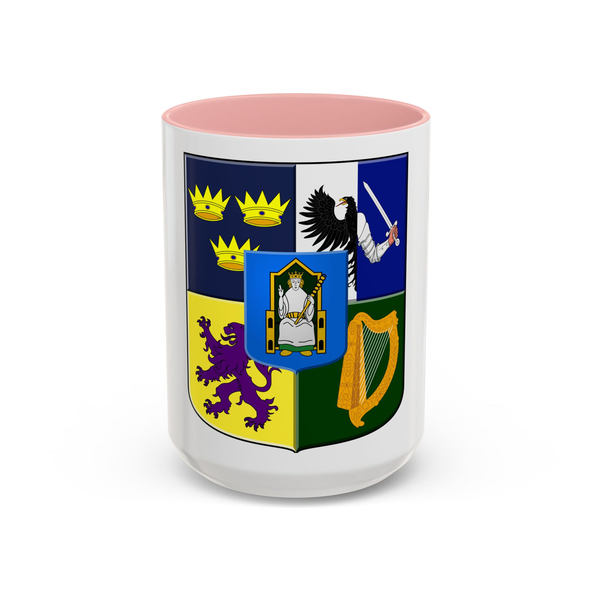 Provincial arms of Ireland, 1651 - Accent Coffee Mug