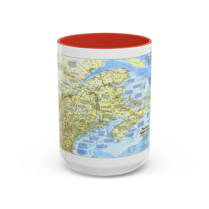 USA - Northern Approaches 1 (1985) (Map) Accent Coffee Mug