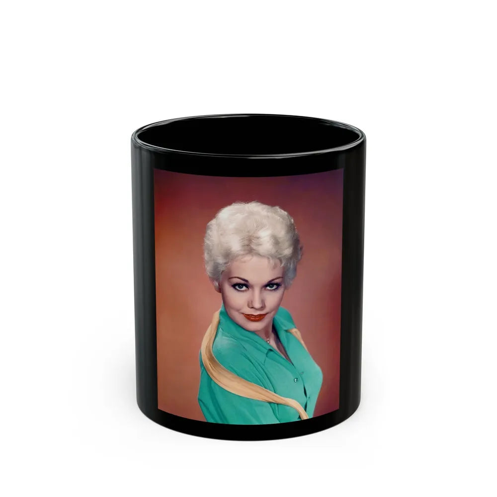 Kim Novak #359 (Vintage Female Icon) Black Coffee Mug-11oz-Go Mug Yourself