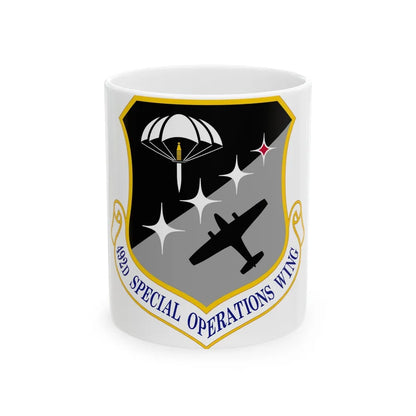 492 Special Operations Wing AFSOC (U.S. Air Force) White Coffee Mug-11oz-Go Mug Yourself