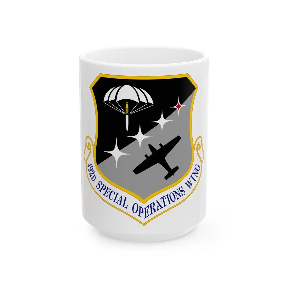 492 Special Operations Wing AFSOC (U.S. Air Force) White Coffee Mug-15oz-Go Mug Yourself