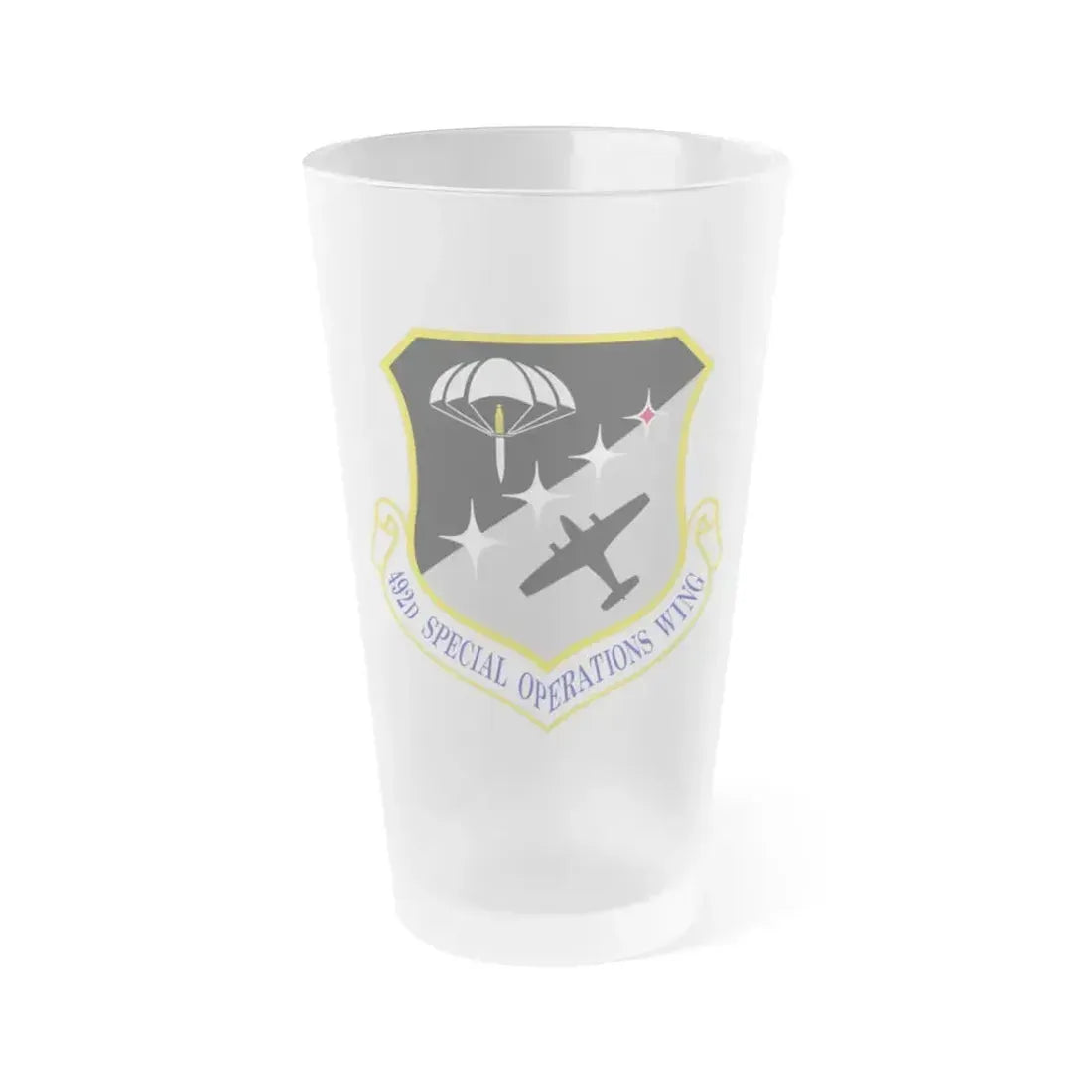 492 Special Operations Wing AFSOC (U.S. Air Force) Frosted Pint Glass 16oz 16oz Frosted - Go Mug Yourself