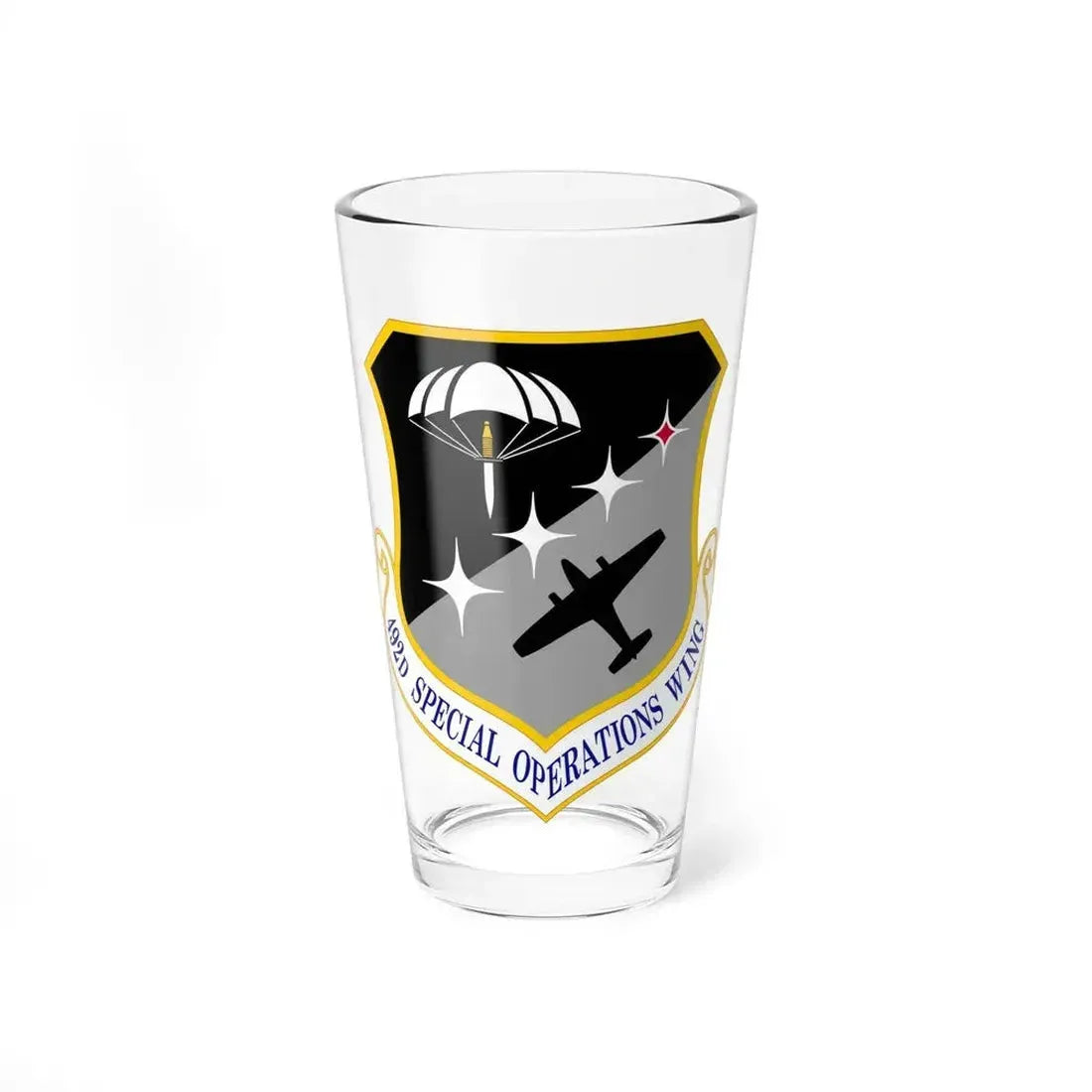 492 Special Operations Wing AFSOC (U.S. Air Force) Pint Glass 16oz 16oz - Go Mug Yourself