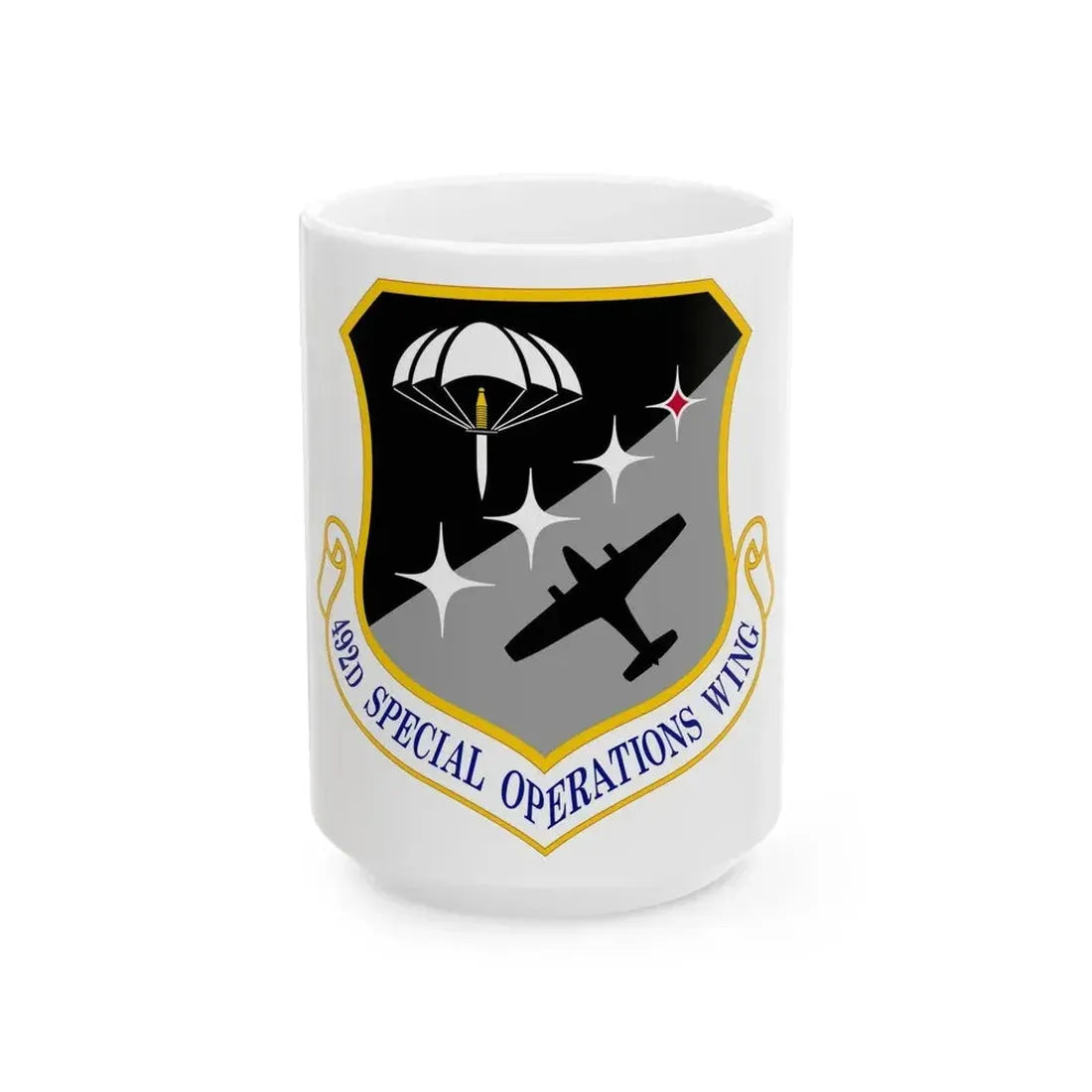 492 Special Operations Wing AFSOC (U.S. Air Force) White Coffee Mug 15oz - Go Mug Yourself