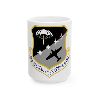 492 Special Operations Wing AFSOC (U.S. Air Force) White Coffee Mug 15oz - Go Mug Yourself