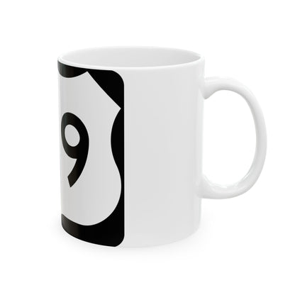US 219 NY (New York) (Road Sign) White Coffee Mug