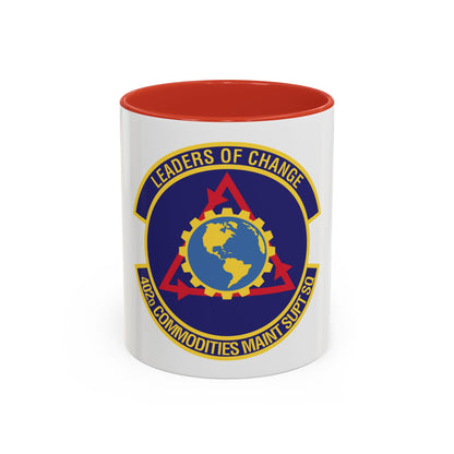 402d Commodities Maintenance Support Squadron (U.S. Air Force) Accent Coffee Mug