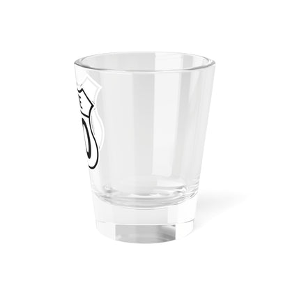US XX YYY 1950 (Kansas) (Road Sign) Shot Glass 1.5oz