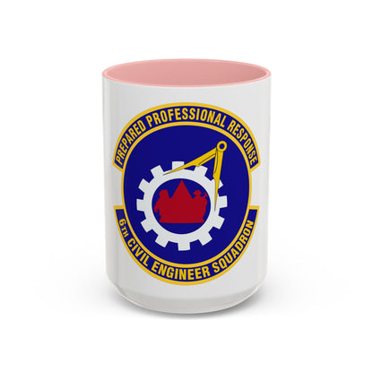 6th Civil Engineer Squadaron (U.S. Air Force) Accent Coffee Mug