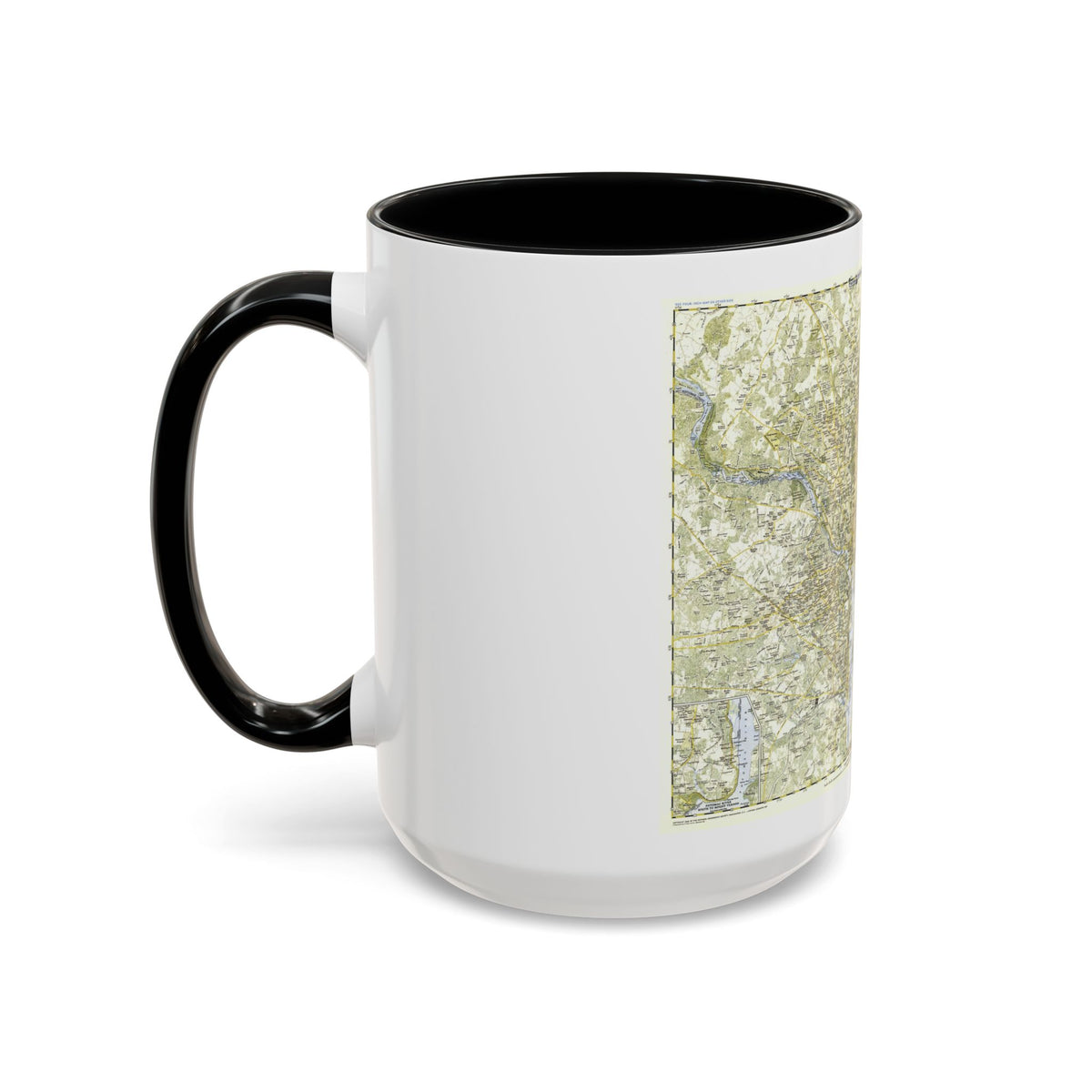 USA - Washington, Suburban (1948) (Map) Accent Coffee Mug