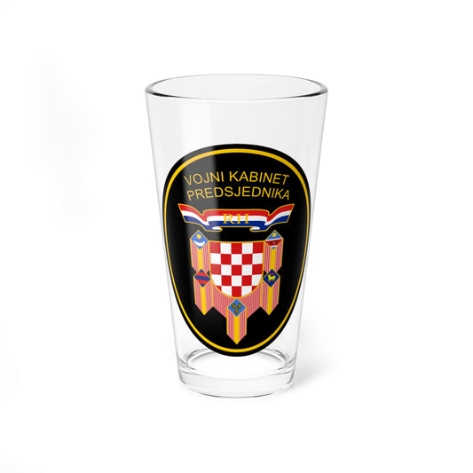Vojni kabinet Predsjednika Republike Hrvatske (Croatia) (Coat of Arms) Pint Glass 16oz