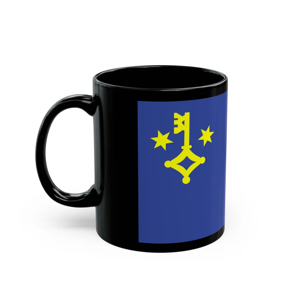 Flag of Hel Poland - Black Coffee Mug-Go Mug Yourself