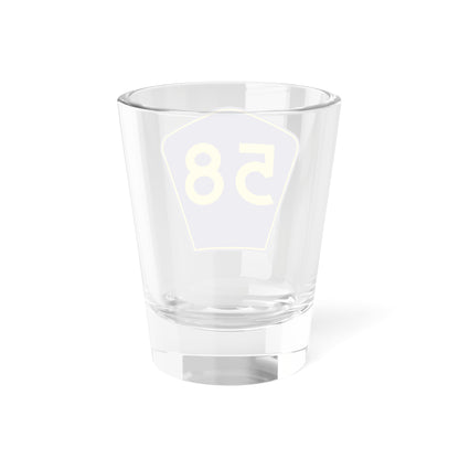 PR secondary 58 (Puerto Rico) (Road Sign) Shot Glass 1.5oz