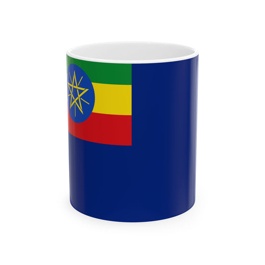 War Ensign of Ethiopia FDRE (Ethiopia) White Coffee Mug