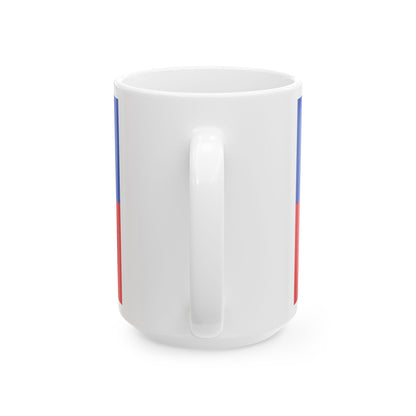 Drapeau de Rhein Lahn Kreis Allemagne - Tasse à café blanche