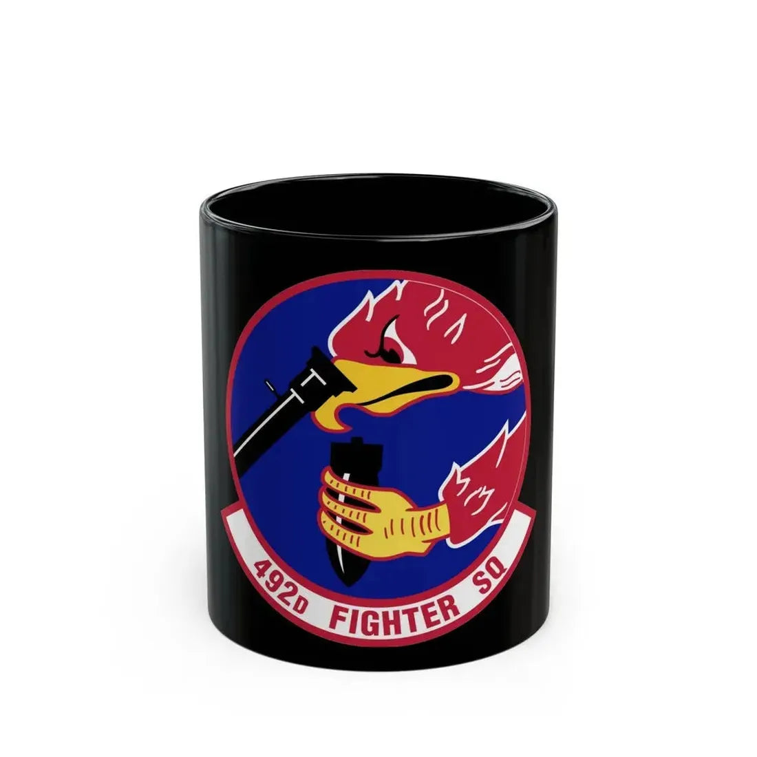 492d Fighter Squadron (U.S. Air Force) Black Coffee Mug 11oz - Go Mug Yourself