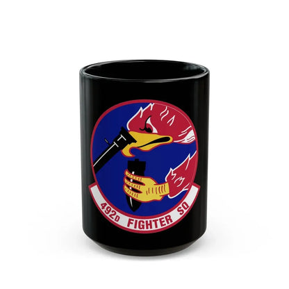 492d Fighter Squadron (U.S. Air Force) Black Coffee Mug 15oz - Go Mug Yourself