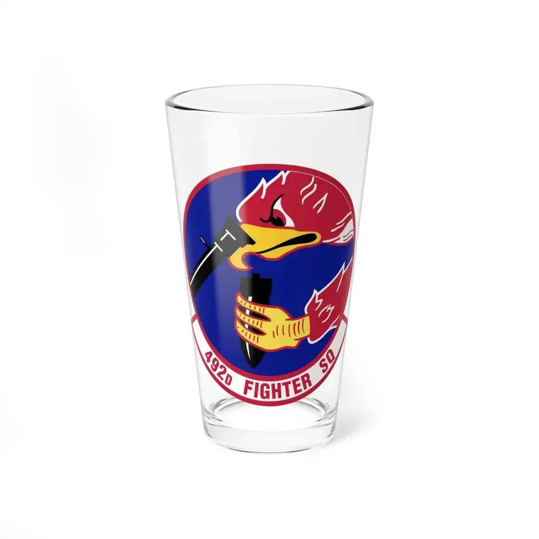 492d Fighter Squadron (U.S. Air Force) Pint Glass 16oz - Go Mug Yourself