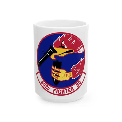 492d Fighter Squadron (U.S. Air Force) White Coffee Mug 15oz - Go Mug Yourself