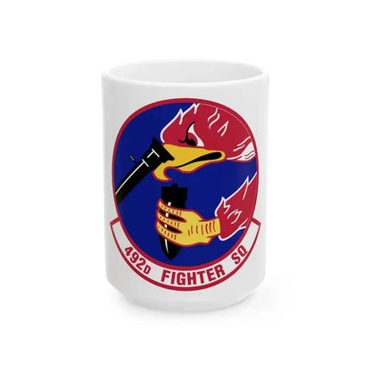 492d Fighter Squadron (U.S. Air Force) White Coffee Mug 15oz - Go Mug Yourself