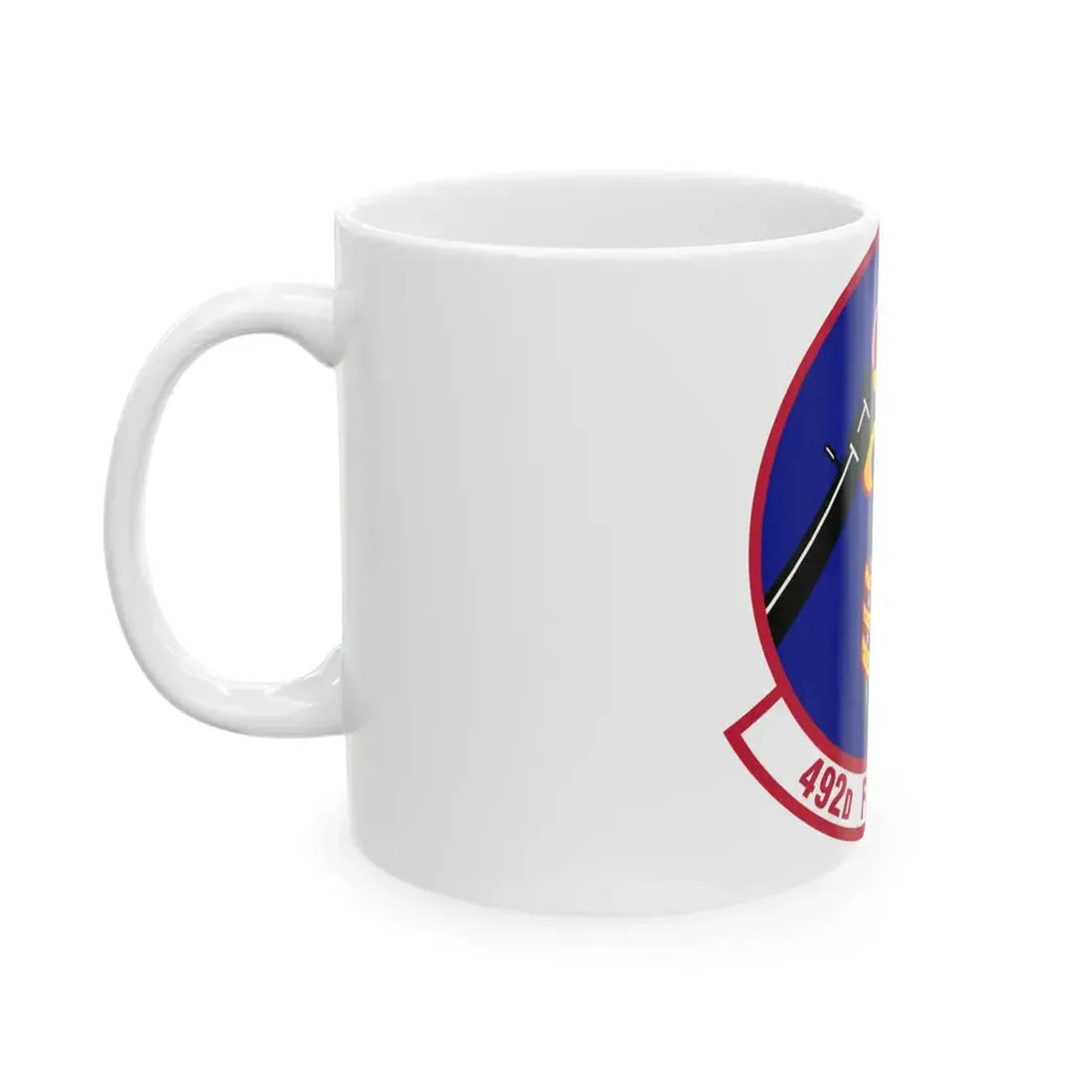 492d Fighter Squadron (U.S. Air Force) White Coffee Mug - Go Mug Yourself
