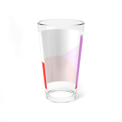 Gay Pride Flag of the Czech Republic (Czech Republic) Pint Glass 16oz