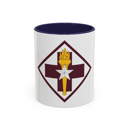US 32nd Medical Brigade SSI (U.S. Army) Accent Coffee Mug